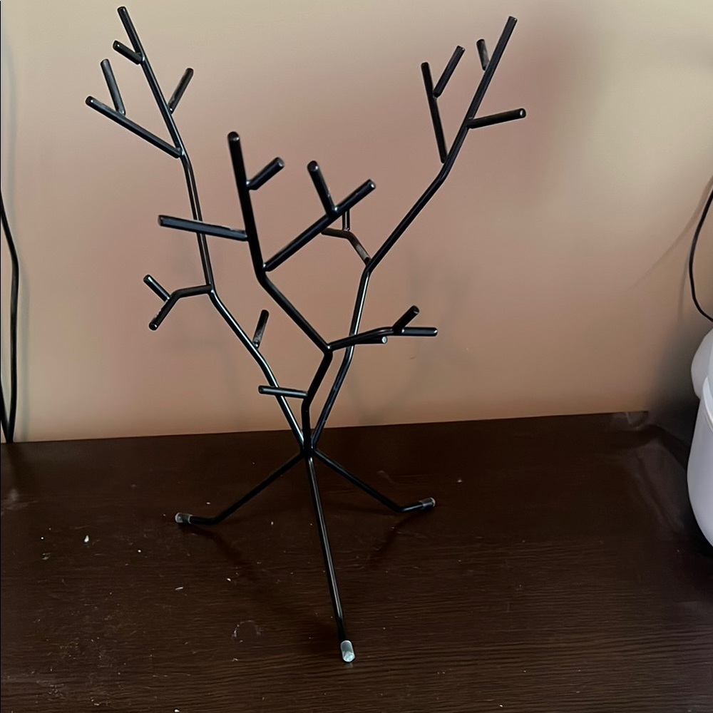 Umbra Black Jewelry Organizer Tree Stand